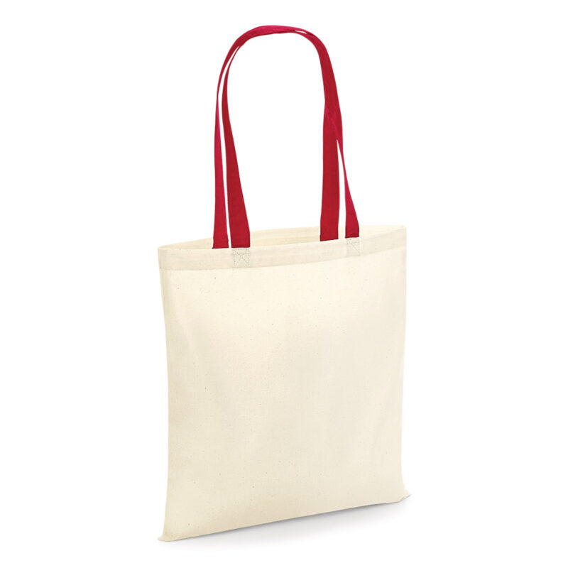 Westford Mill Bag 4 Life - Contrast Handle Natural and classic Red