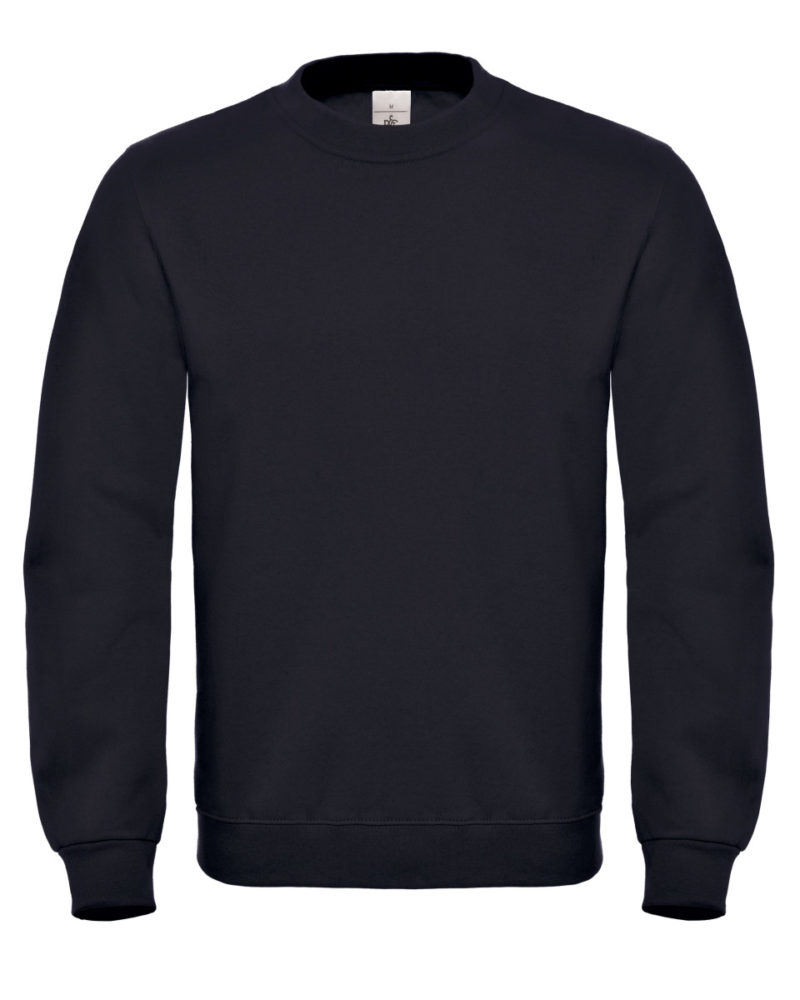 B&C ID.002 Cotton Rich Sweatshirt Black