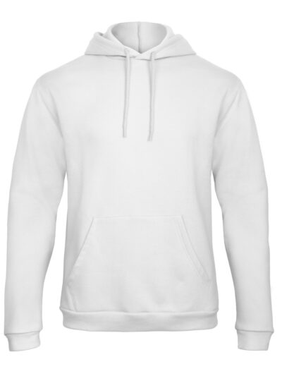 B&C Unisex ID.203 50/50 Hooded Sweatshirt White