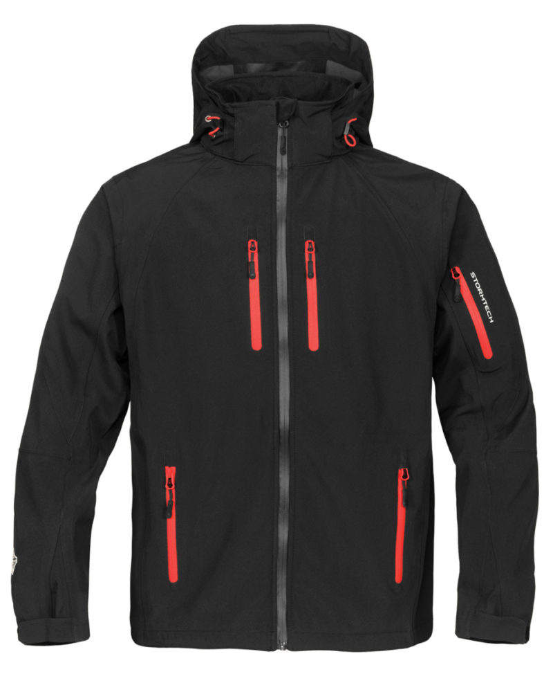 Stormtech Men's Expedition Softshell Black and Red