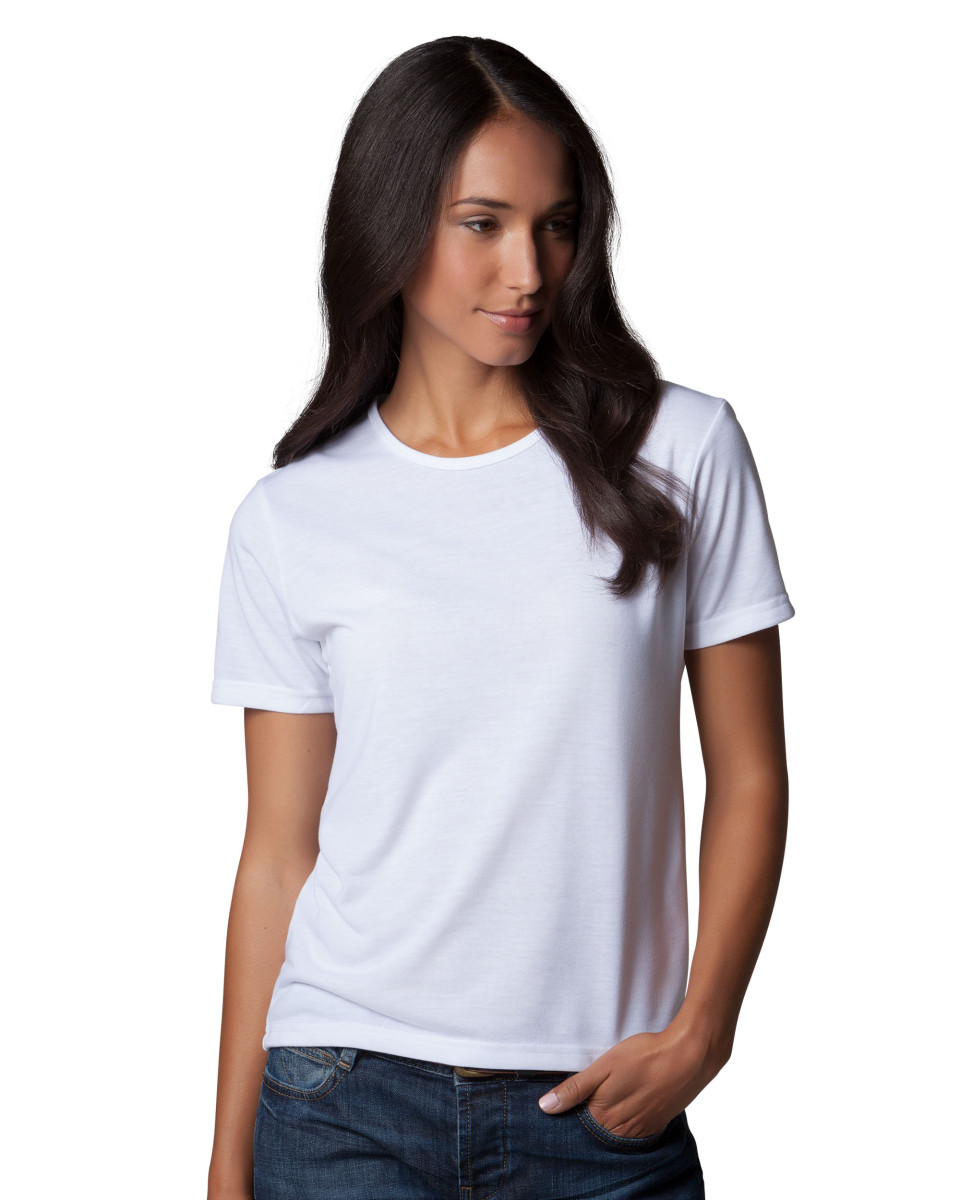 Women's Short Sleeve Subli Plus Round Neck T-Shirt (XP523) - LA ...