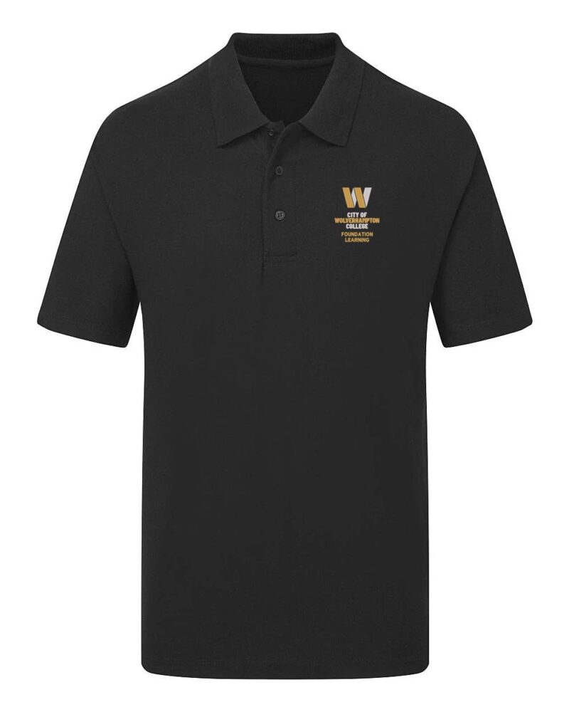 WolvColl UCC003 Found Learning Polo Black