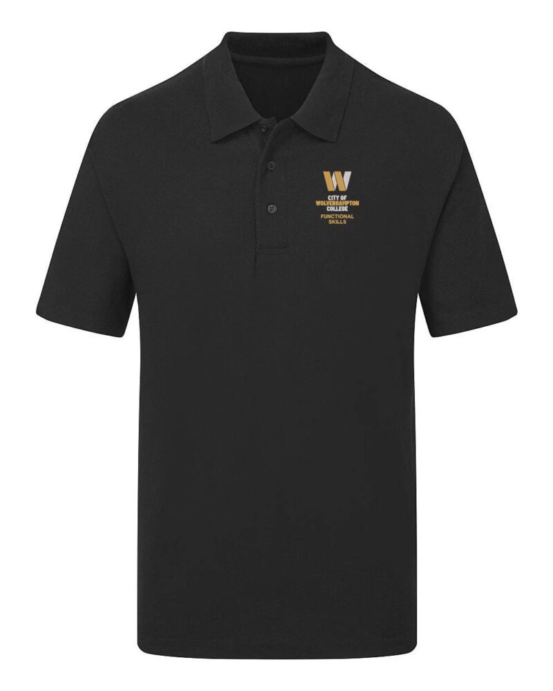 WolvColl UCC003 Functional Skills Polo Black