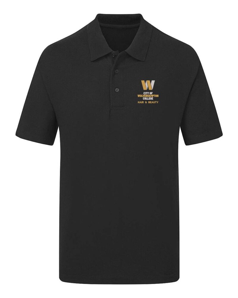 WolvColl UCC003 Hair & Beauty Polo Black