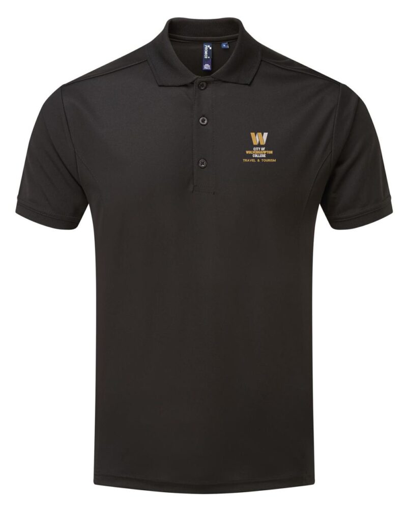 Wolvcoll PR615 Men's Travel Black Polo